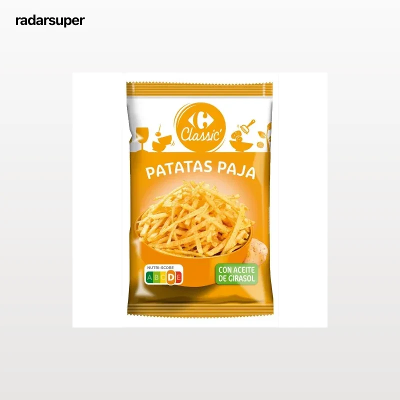 Patatas paja con aceite de girasol Clasic Carrefour 200 g.