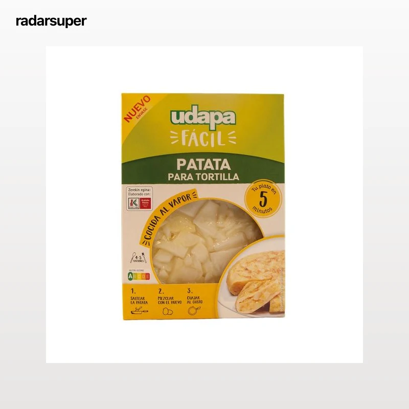 Patatas para tortilla UDAPA FÁCIL 450 g.