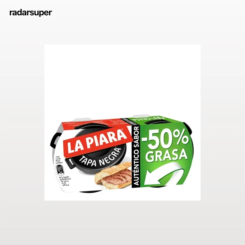 Paté -50% grasa La Piara pack de 2 unidades de 73 g.