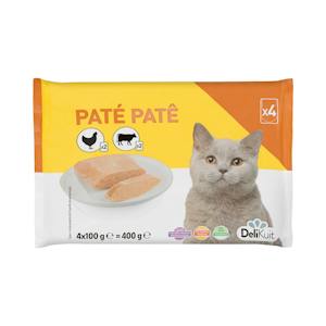 Paté de carne gato adulto Delikuit