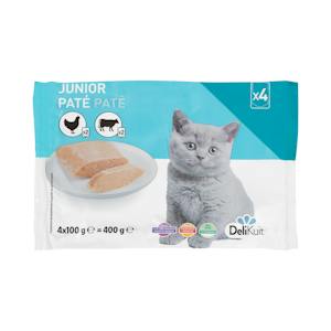 Paté de carne gato júnior Delikuit