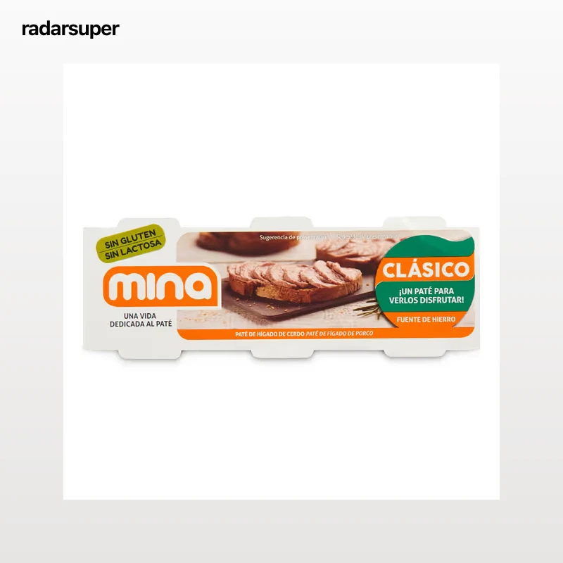 Paté clásico Mina 3 x 80 g