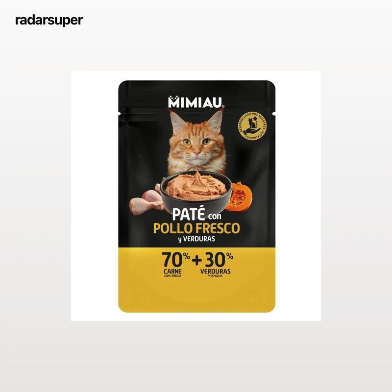 Paté con pollo y verduras para gato Mimiau 85 g.