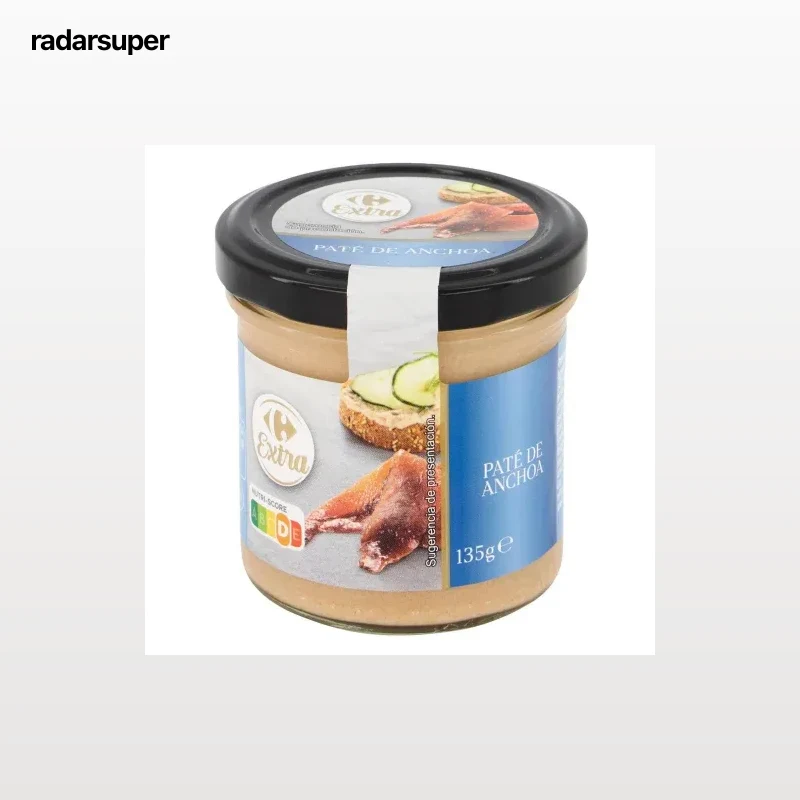Paté de anchoa Extra Carrefour 135 g.