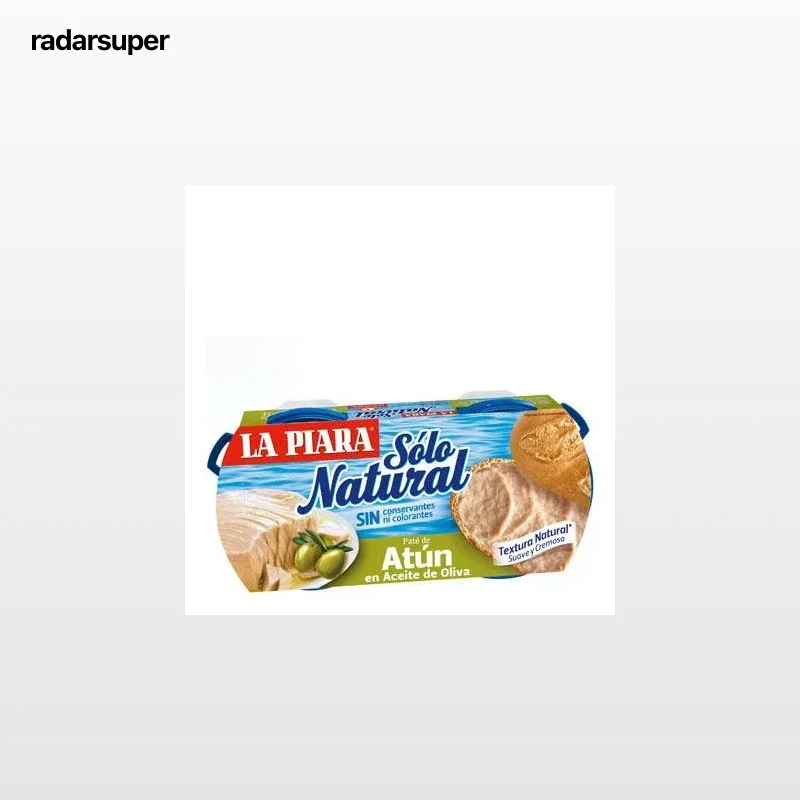 Paté de atún en aceite de Oliva La Piara pack de 2 unidades de 75 g.