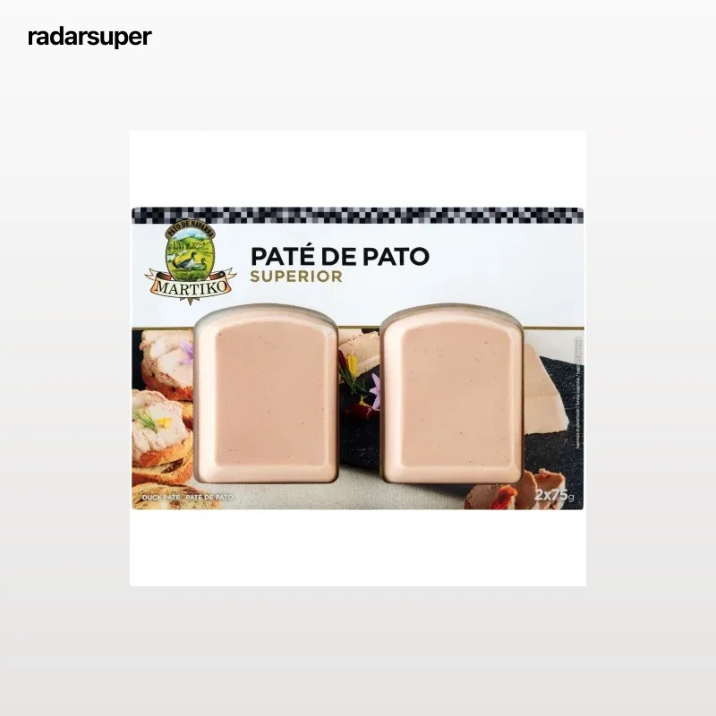 Paté de pato superior Martiko pack de 2 unidades de 75 g