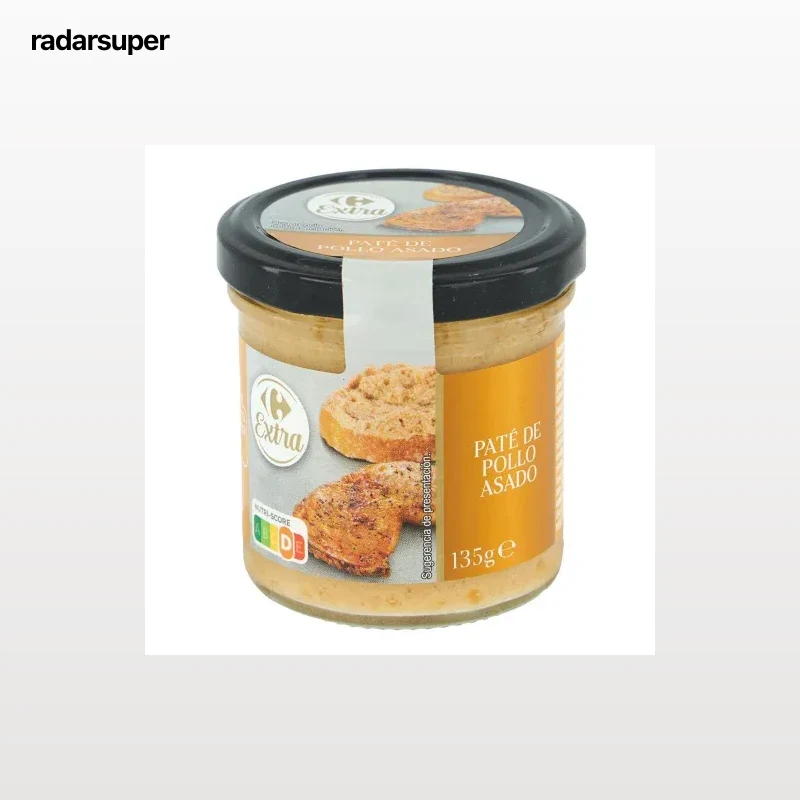 Paté de pollo asado Carrefour Extra 135 g.