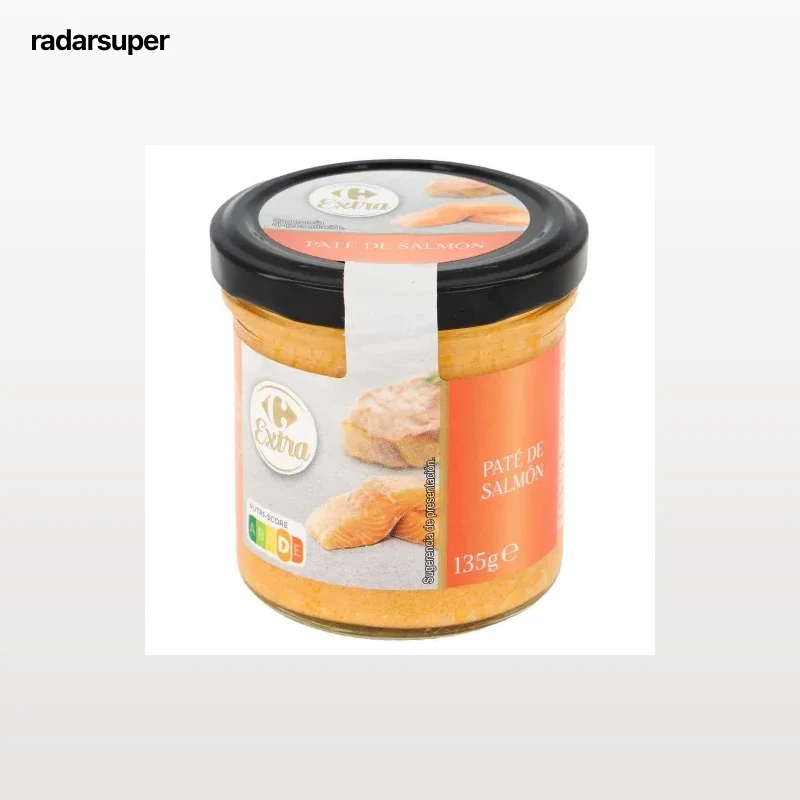 Paté de salmón Extra Carrefour 135 g.
