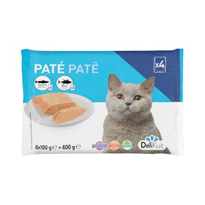 Paté gato adulto Delikuit con salmón y atún