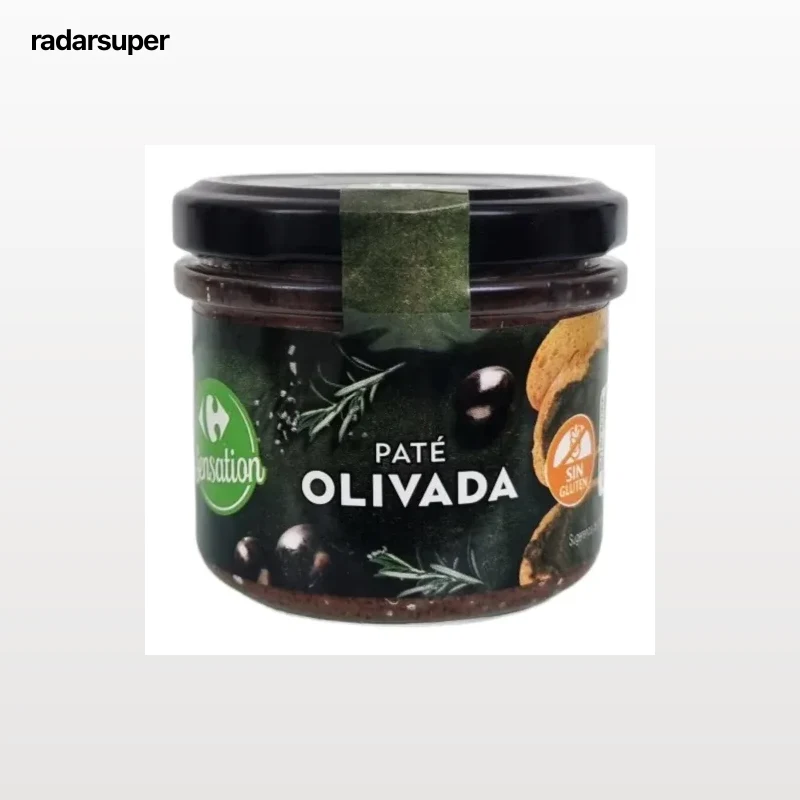 Paté olivada Sensation Carrefour sin gluten 110 g.