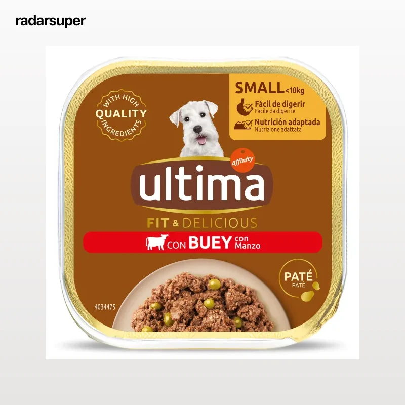 Paté para perros con buey Ultima 150 g