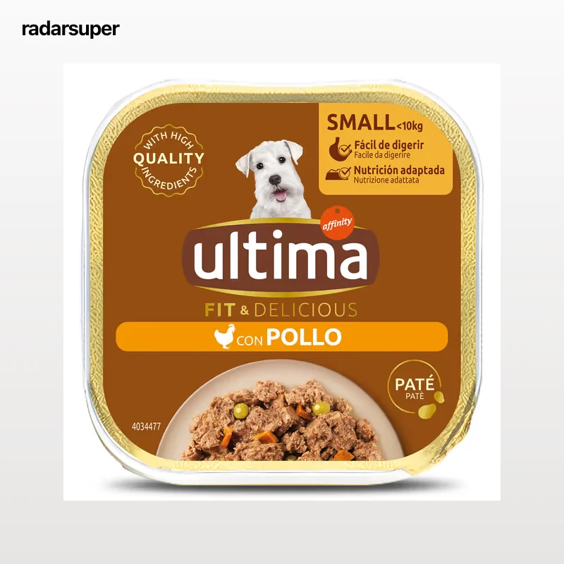 Paté para perros mini con pollo Ultima 150 g