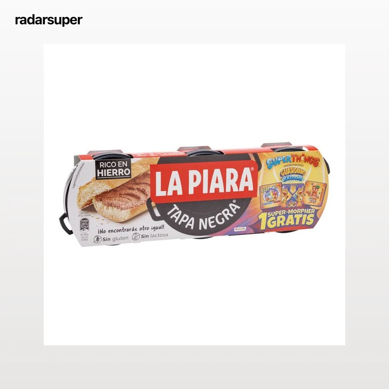 Paté tapa negra La Piara 3x75g