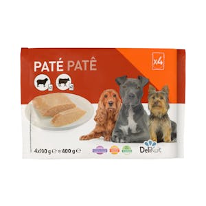 Paté con ternera y cordero perro adulto Delikuit