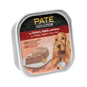 Paté con ternera, hígado y verduras perro adulto Delikuit