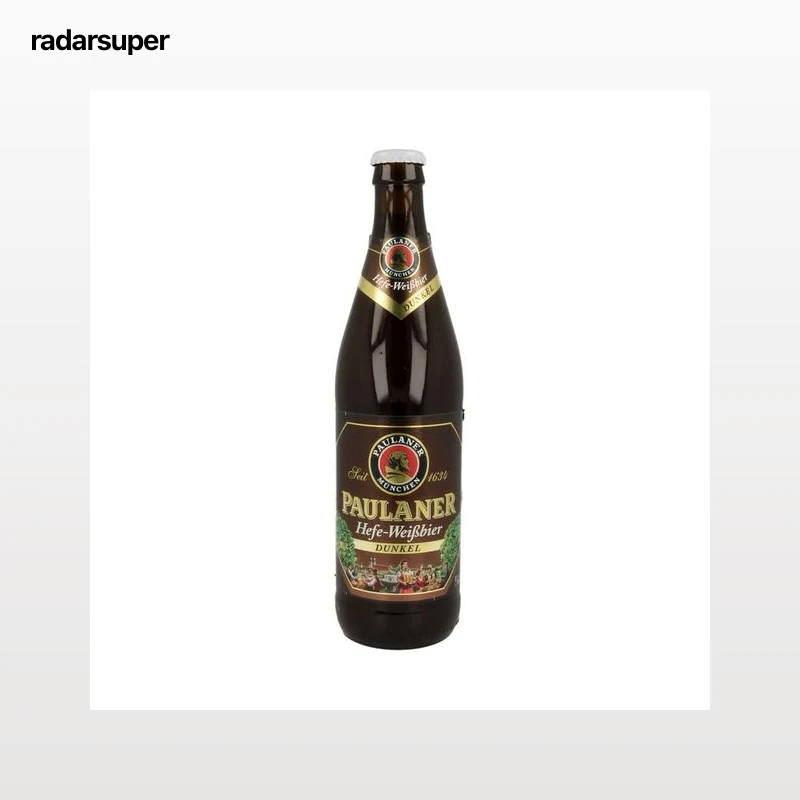 PAULANER DUNKEL Cerveza de trigo botella de 50 centilitros