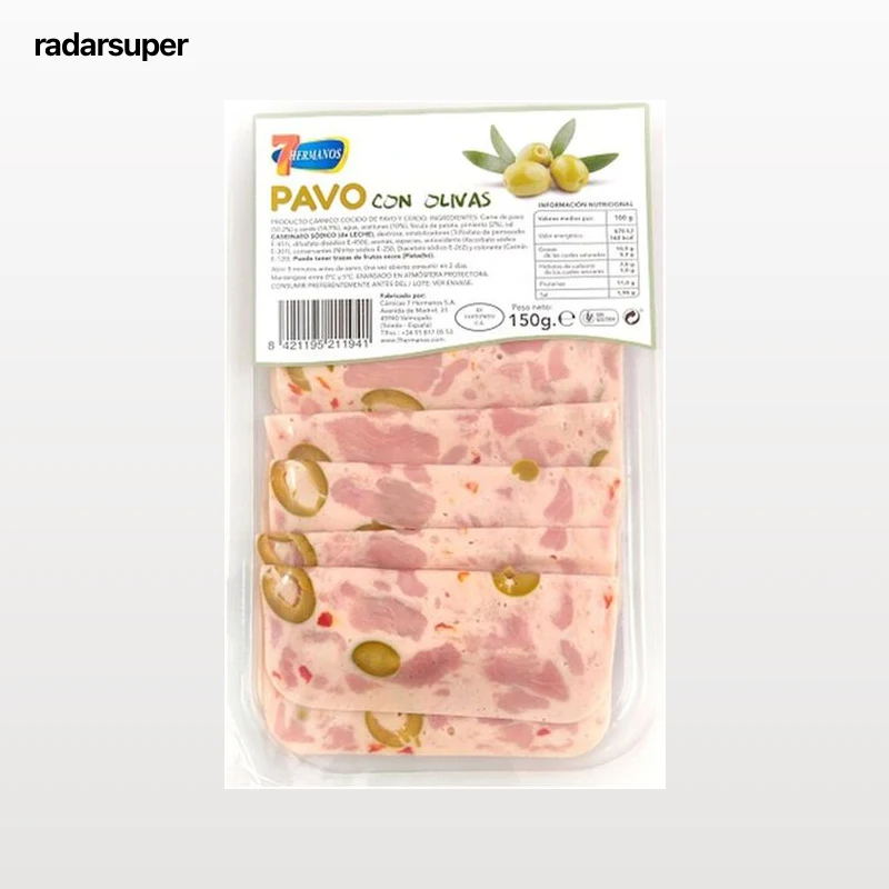 Pavo 7 Hermanos 150g con olivas en lonchas