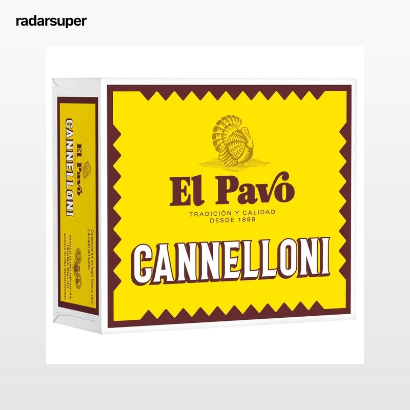 EL PAVO Pasta canelones, placas precocidas EL PAVO paquete 125 gr.20 unidades