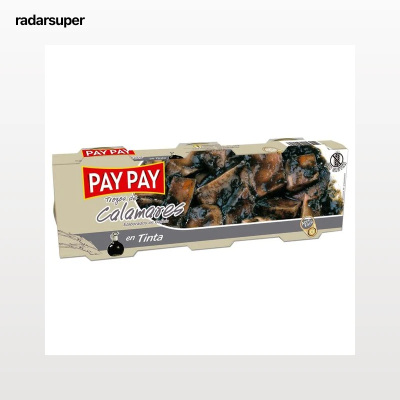 PAY PAY Calamares trozos, en su tinta 165 g.