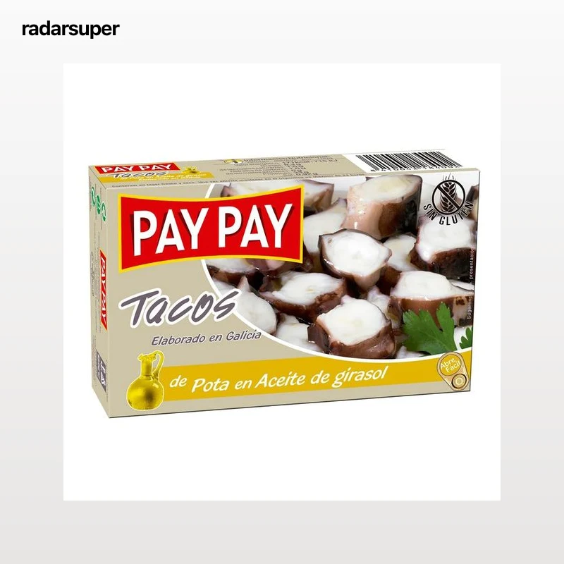 PAY PAY Pota en tacos, en aceite de girasol 115 g.
