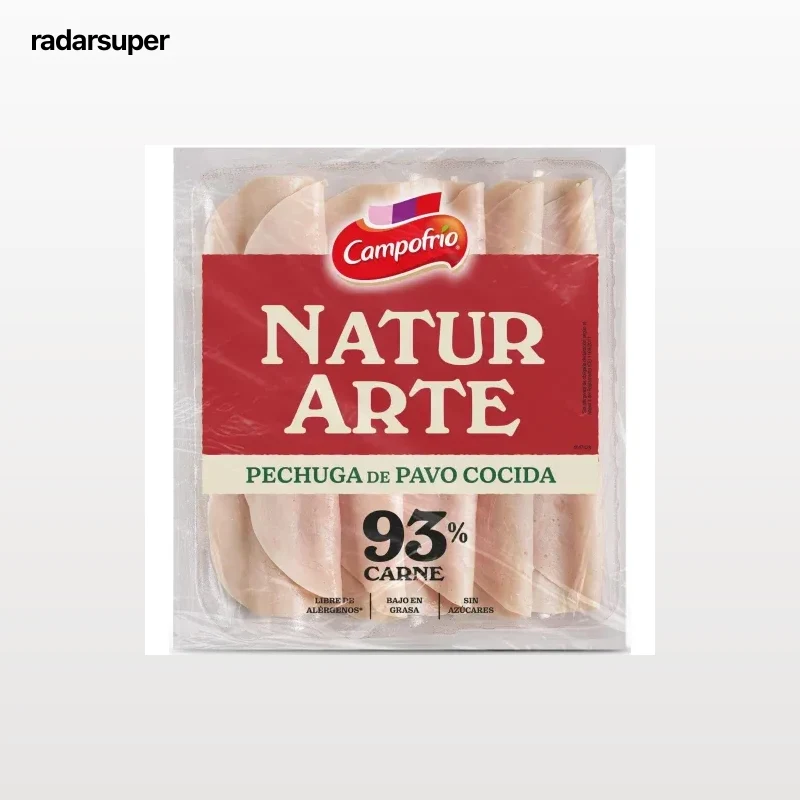 Pechuga de pavo cocida Campofrio Natur Arte 105 g.