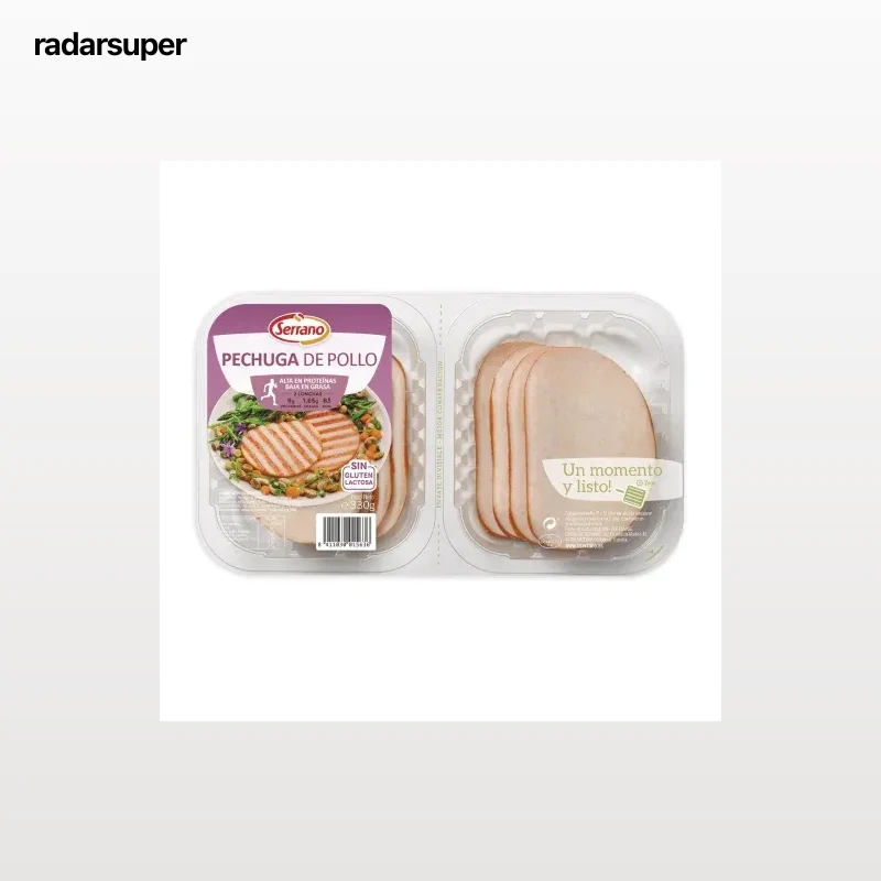 Pechuga de pollo baja en grasa Serrano 330 g