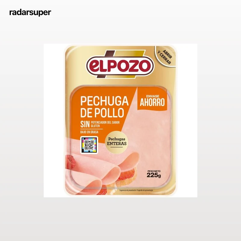 Pechuga de pollo en lonchas ElPozo sin gluten 225 g