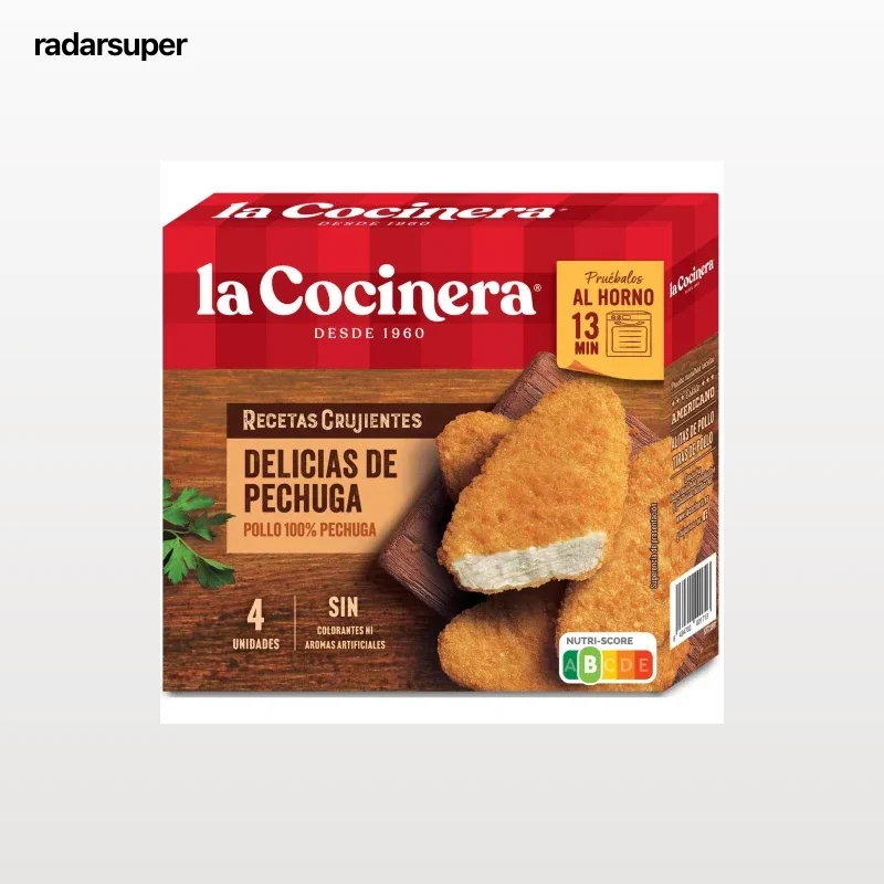 Pechuga empanada Recetas Crujientes La Cocinera 330 g.