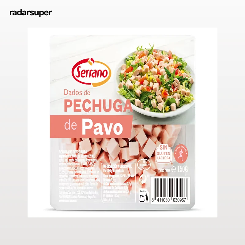 Pechuga de pavo en dados Serrano 150 g