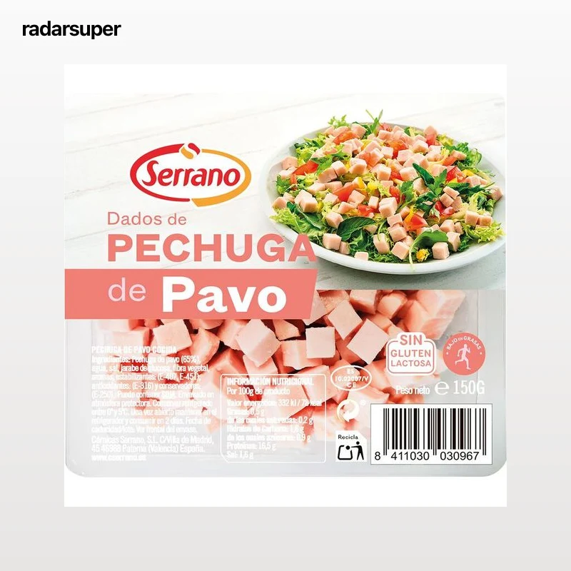 Pechuga de pavo en dados serrano 150gr