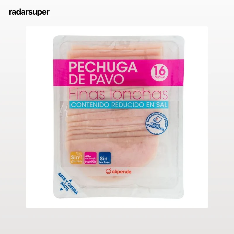 Pechuga pavo finas lonchas reducido en sal Alipende 200g
