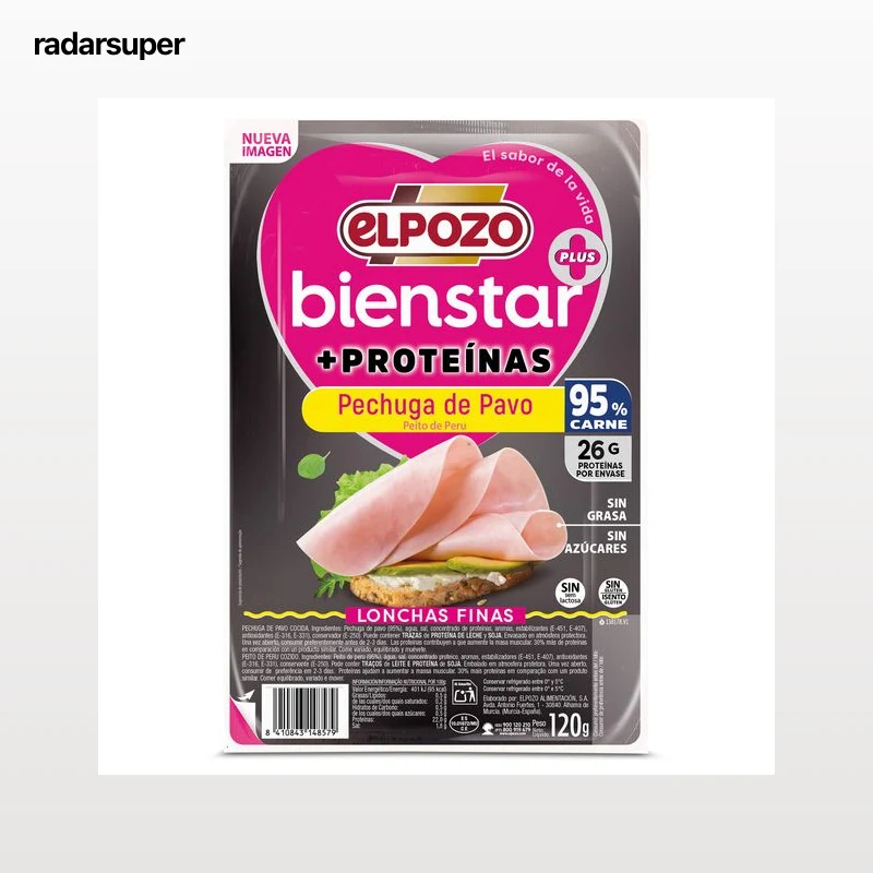 Pechuga de pavo + proteínas Elpozo Bienstar 130 g