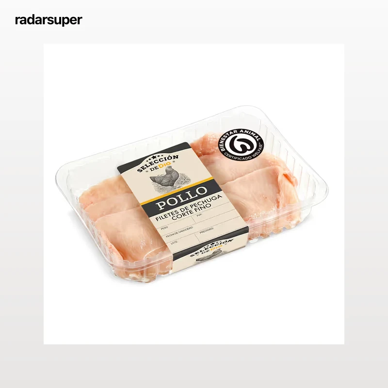 Pechuga de pollo corte fino Selección de Dia 620 g aprox.