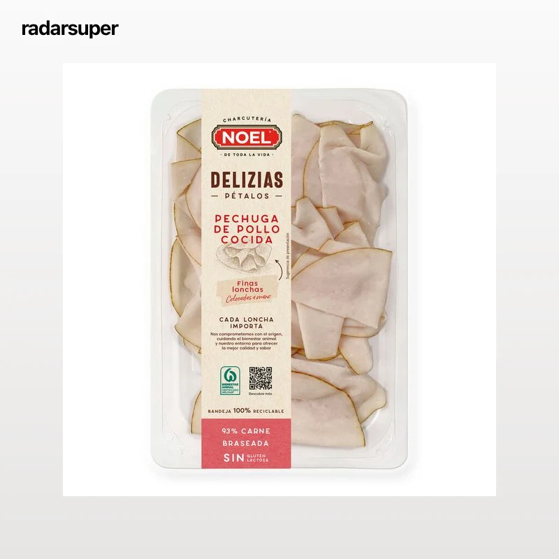 Pechuga de pollo delicias pétalos braseada Noel 90g