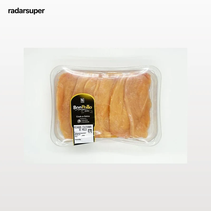 Pechuga de pollo fileteada Bon Pollo 550g aproximadamente
