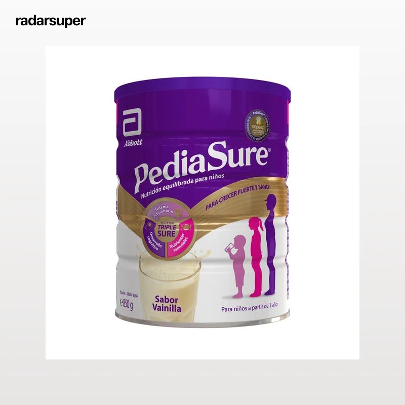 PEDIASURE Complemento alimenticio con sabor a vainilla para niños a partir de 1 año 850 g.