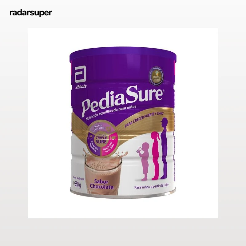 PEDIASURE Complemento nutricional con sabor a chocolate, para niños a partir de 1 año 850 g.