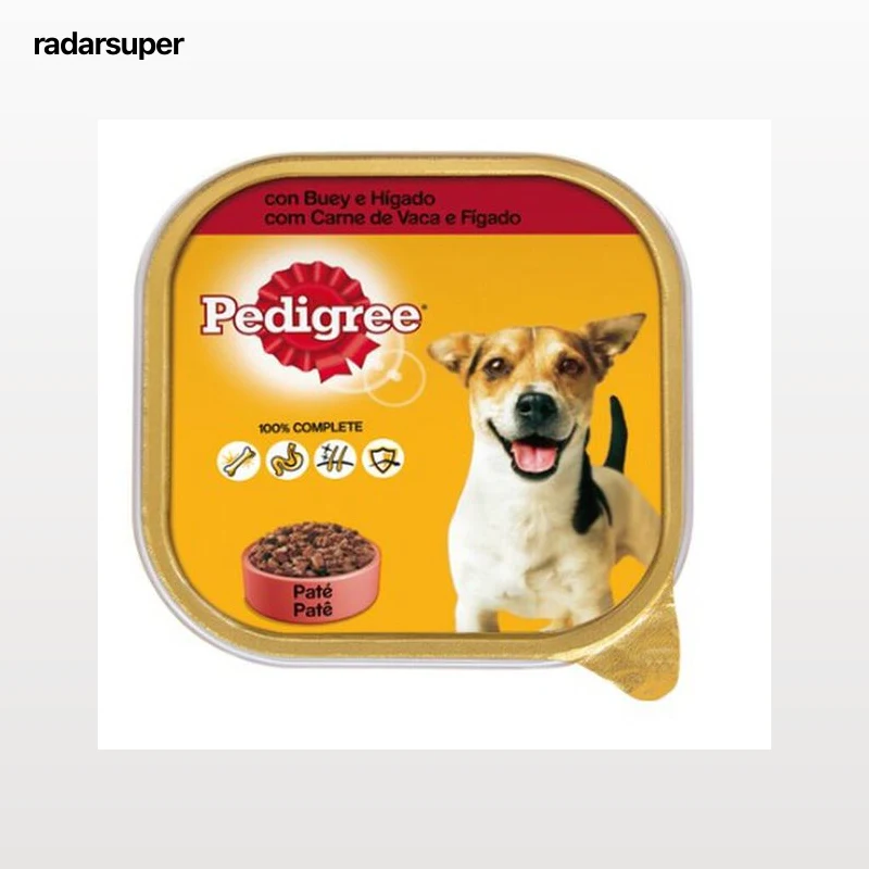 Pedigree Comida Húmeda para Perros Sabor Buey e Hígado en Paté Tarrina 300g