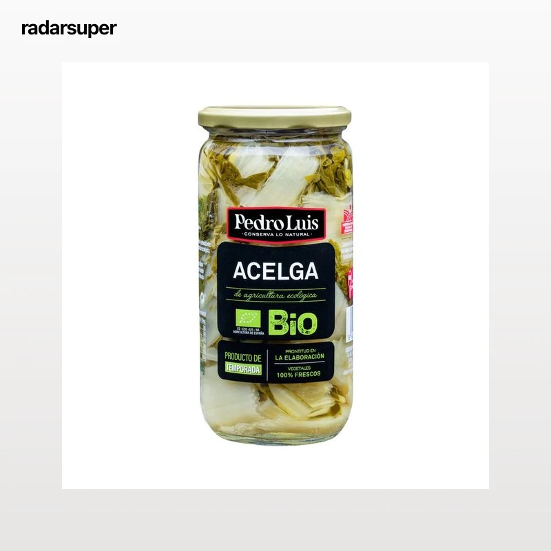 PEDRO LUIS Acelgas de agricultura ecológica tarro 425 g.