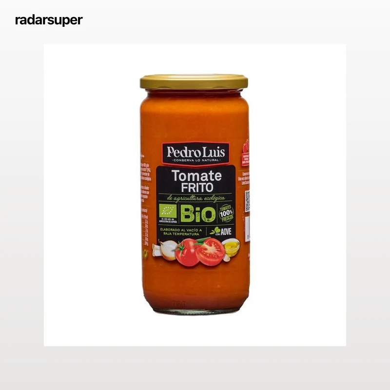 PEDRO LUIS Bio Tomate frito ecológico con AOVE bote 660 g.