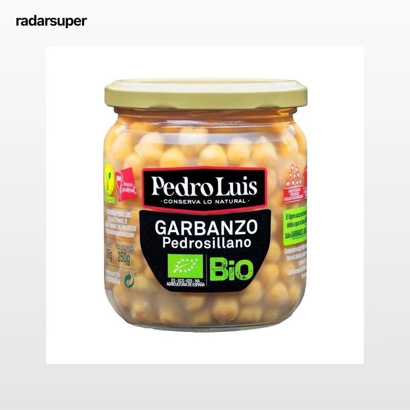 PEDRO LUIS Garbanzo Pedrosillano ecológico bote 250 g.