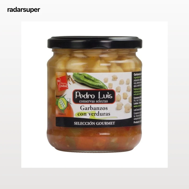 PEDRO LUIS Garbanzos con verduras selección gourmet 345 g.