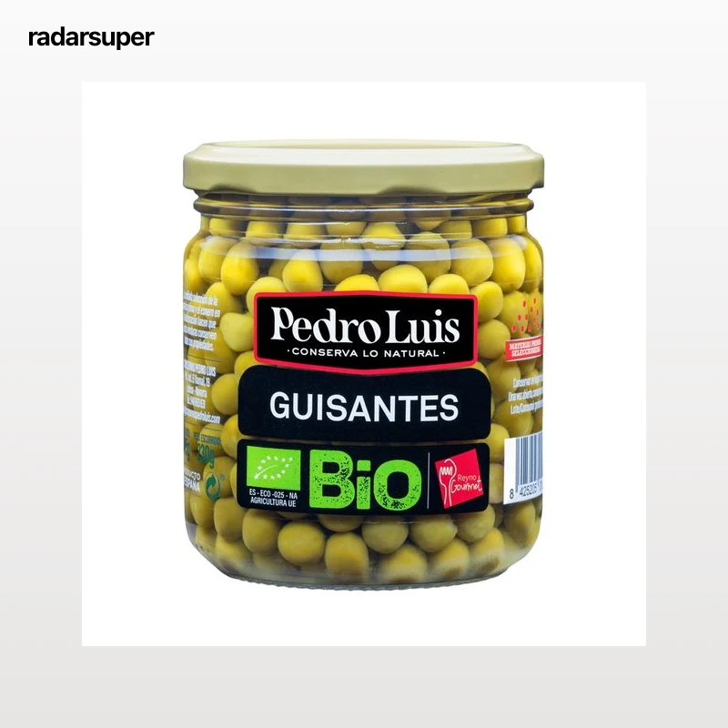 PEDRO LUIS Guisantes de agricultura ecológica bote 230 g.