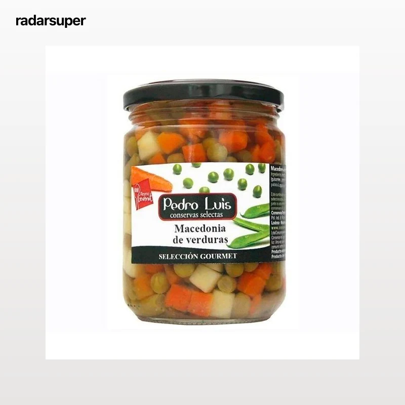 PEDRO LUIS Selección gourmet Macedonia de verdura procedentes de agricultura ecológica bote 250 g.