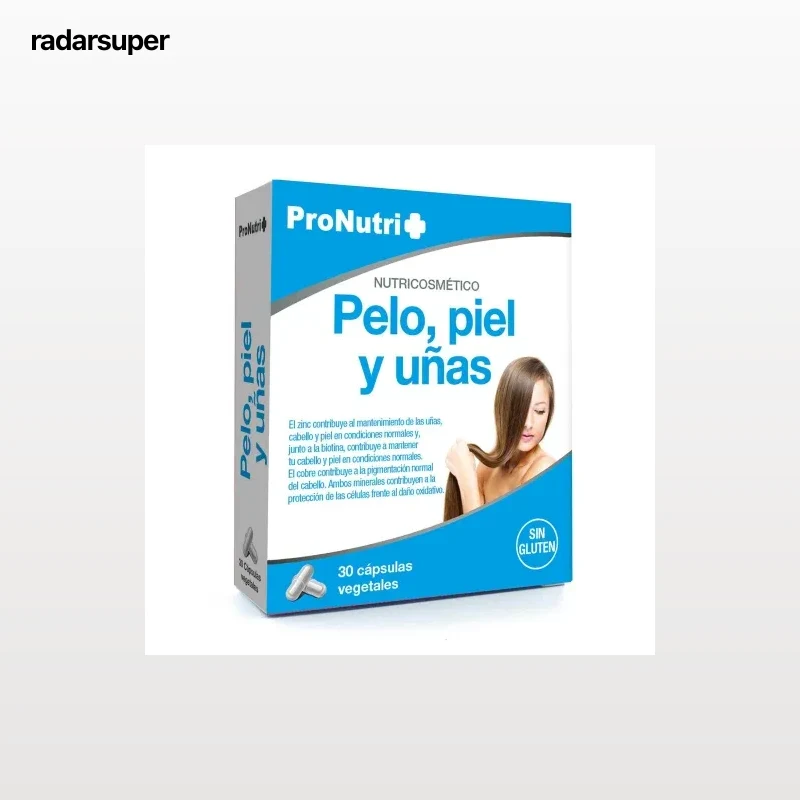 Pelo, piel y uñas ProNutri sin gluten 30 ud.