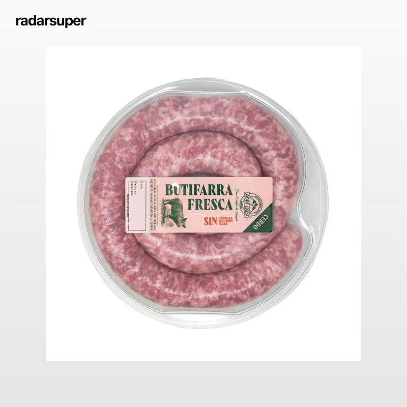 PEÑA CRUZ  Butifarra fresca de cerdo, elaborada sin gluten ni lactosa ni soja 600 g.