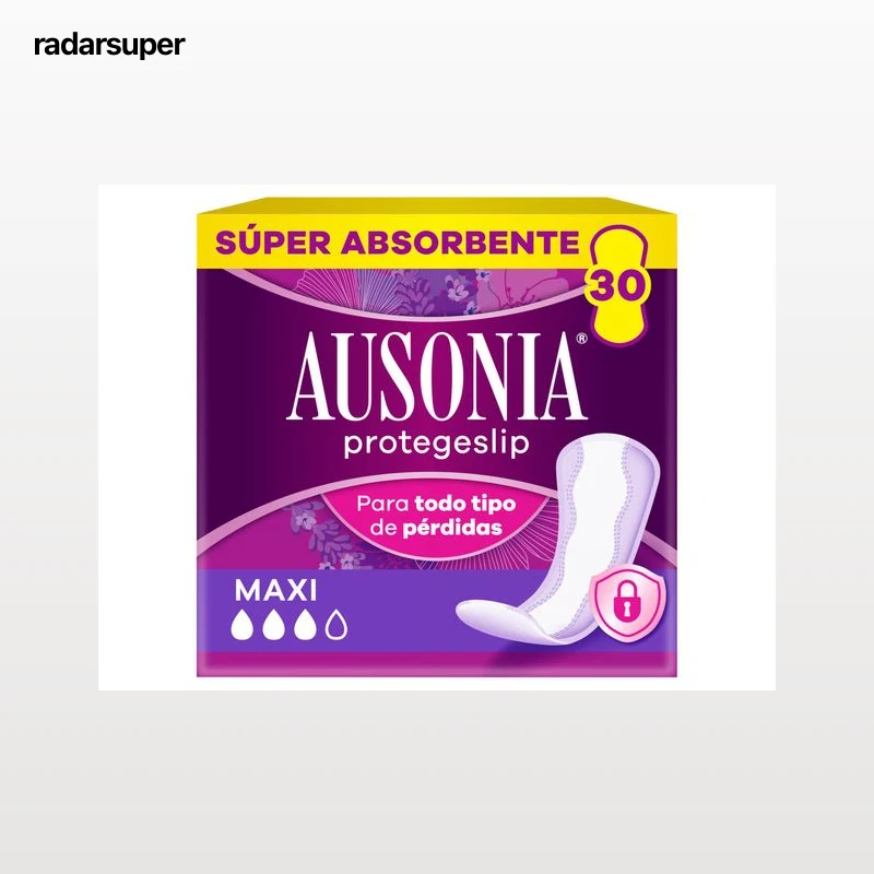 PENSOS DIÁRIOS PROTEGESLIP MAXI AUSONIA 30 UN