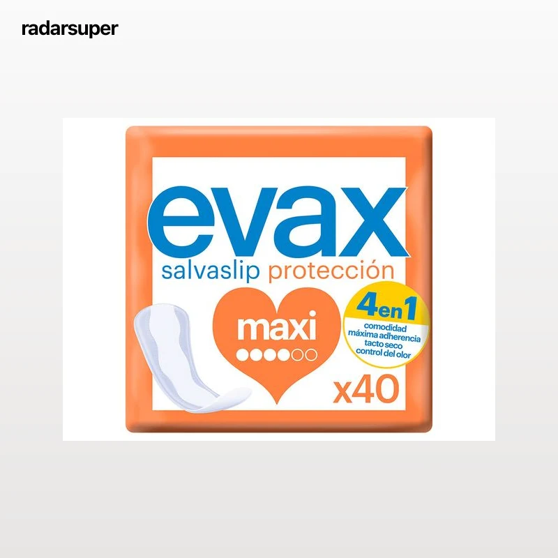 PENSOS DIÁRIOS SALVASLIP MAXI EVAX 40 UN
