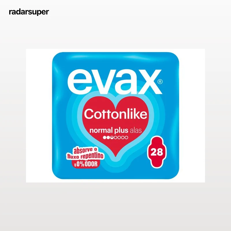 PENSOS HIGIÉNICOS COTTONLIKE NORMAL PLUS COM ABAS EVAX 28 UN