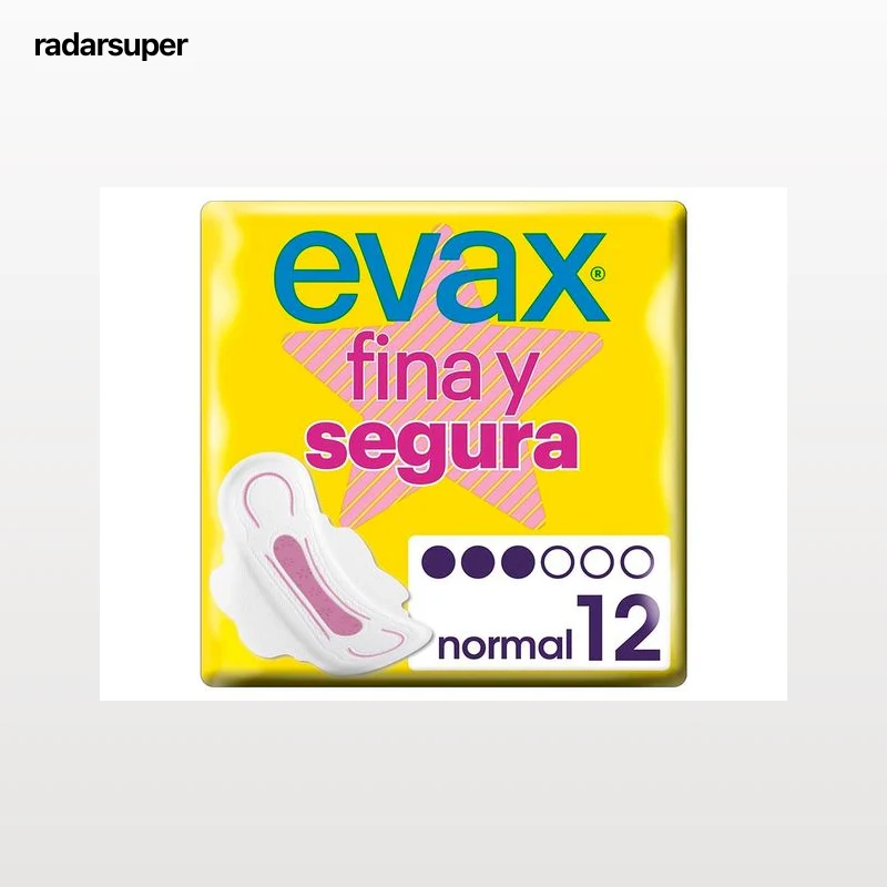 PENSOS HIGIÉNICOS FINA & SEGURA NORMAL ALAS EVAX 12UN